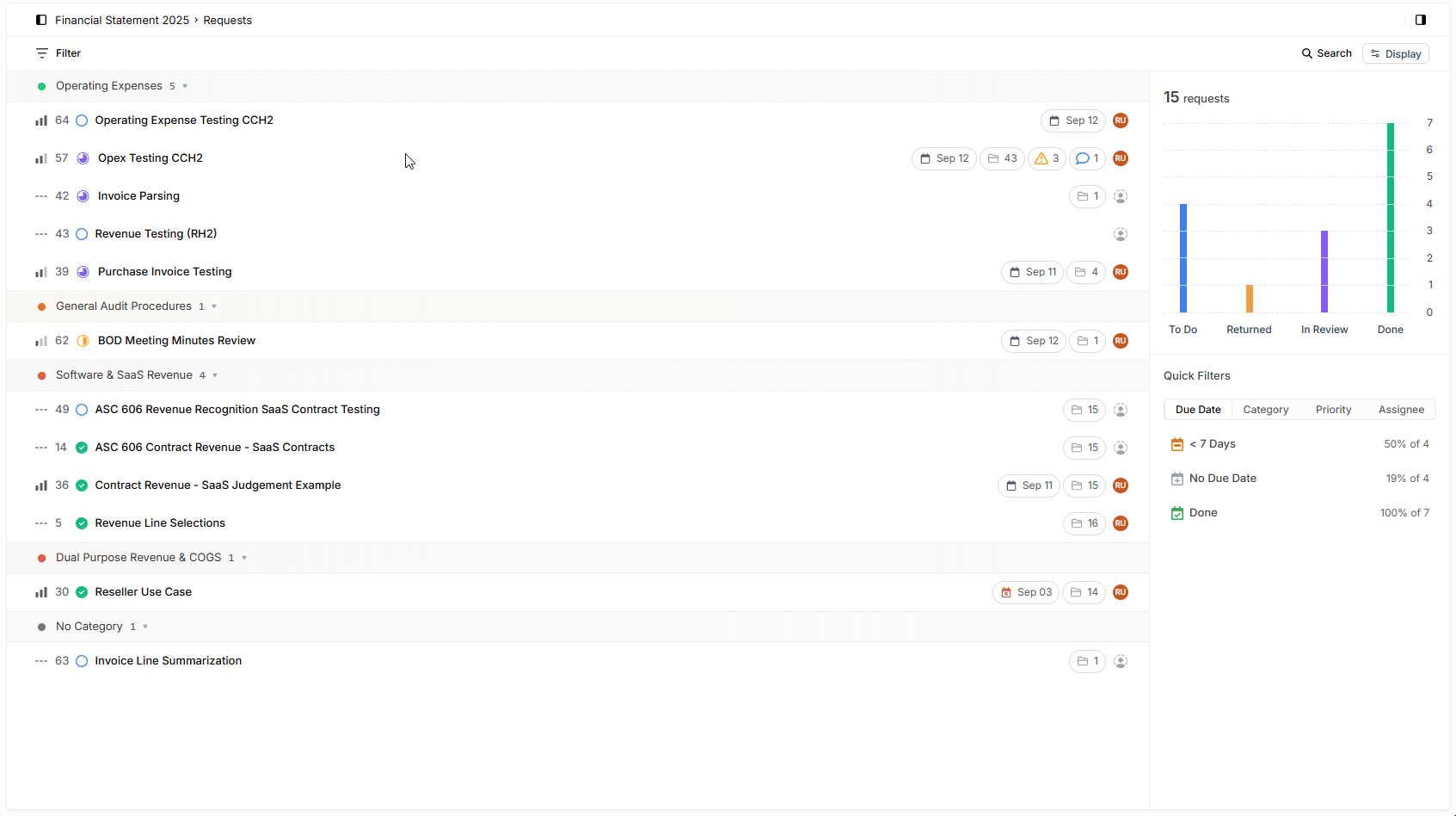 Client document upload process